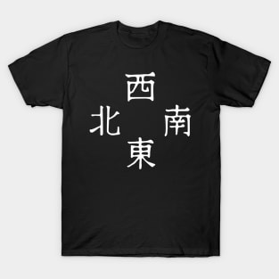 It's Mahjong Time - Direction Winds Tile Indicator Guide v5 T-Shirt